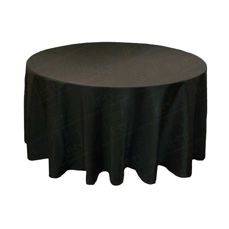 90 inch Round Black Tablecloth (for 3ft) 90 inch Round Black Tablecloth (for 3ft)
