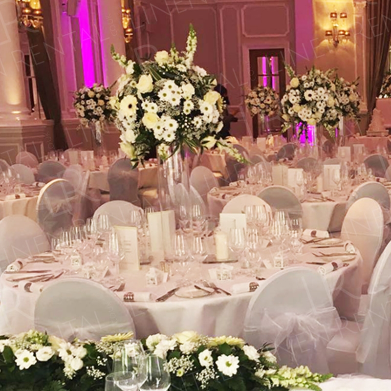 White Fitted Lycra Chair Cover
